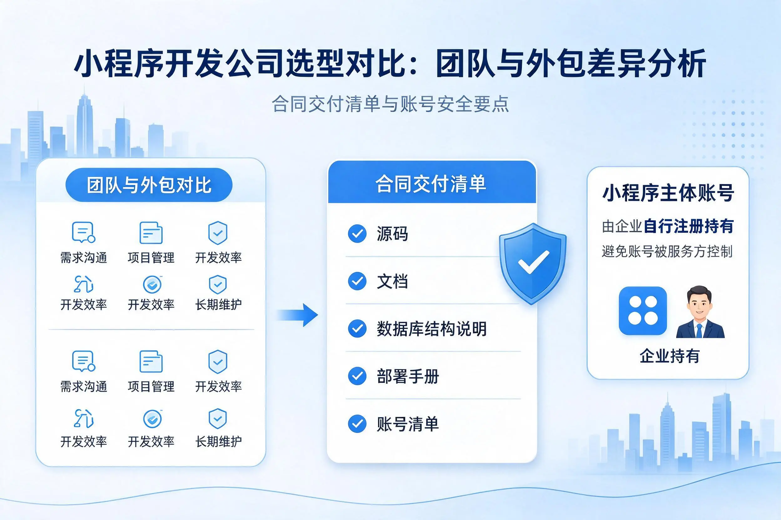 自贡小程序开发公司选型对比:团队与外包差异分析