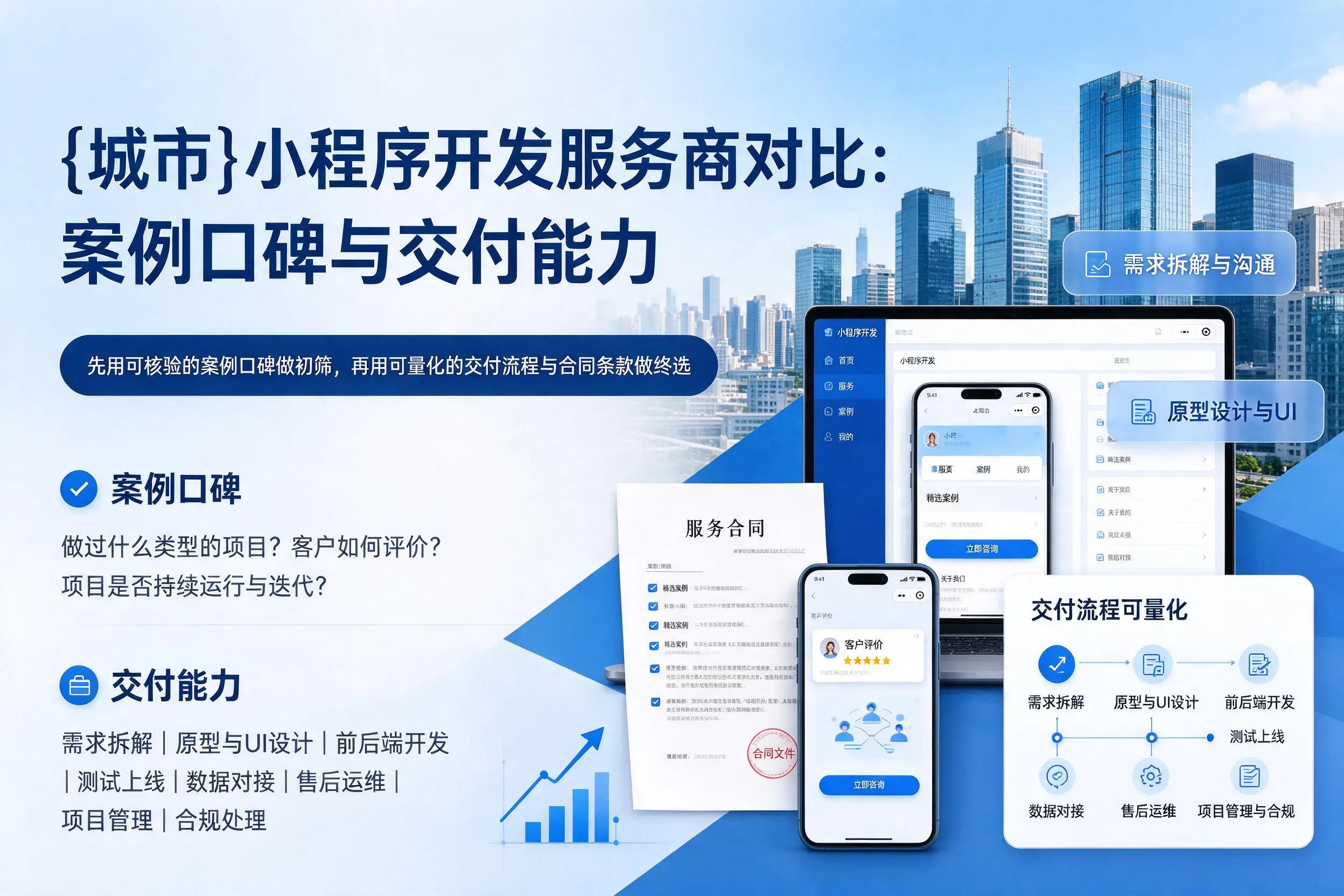 自贡小程序开发服务商对比:案例口碑与交付能力