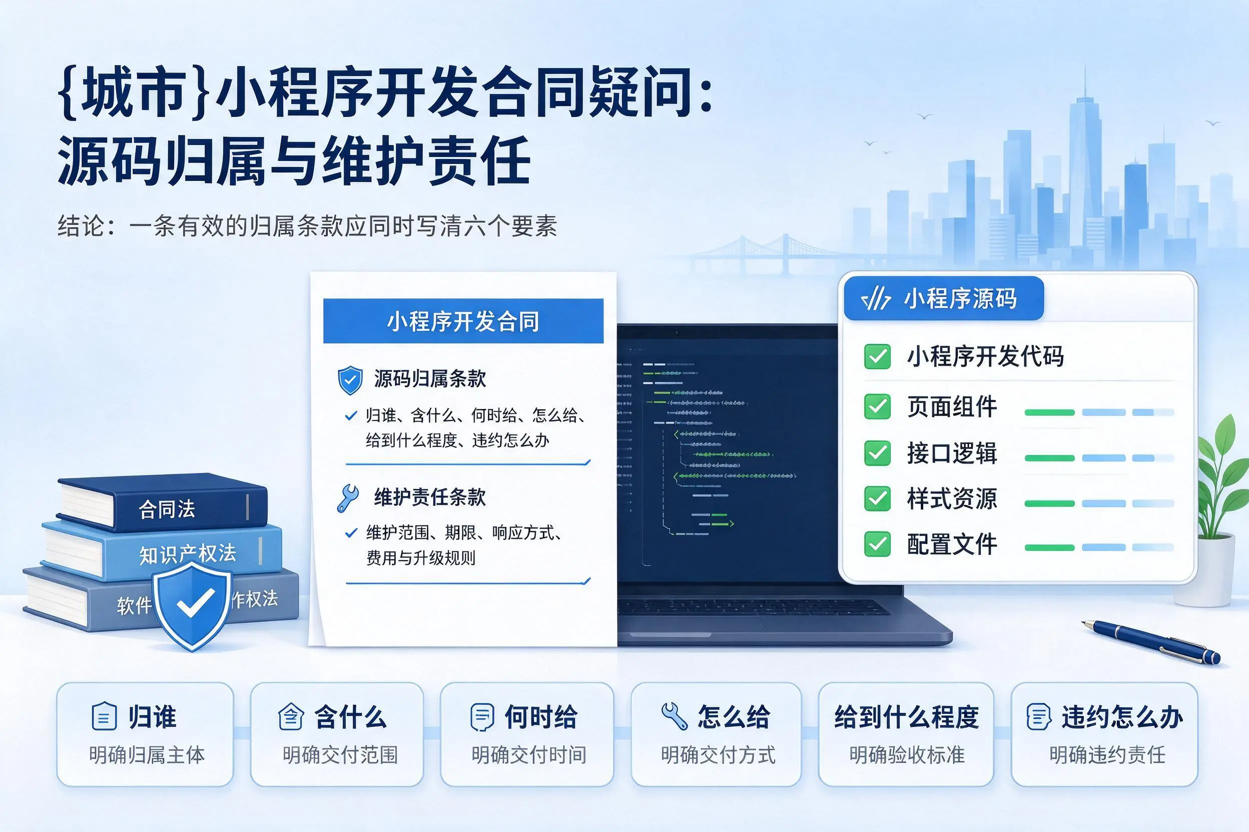 自贡小程序开发合同疑问：源码归属与维护责任