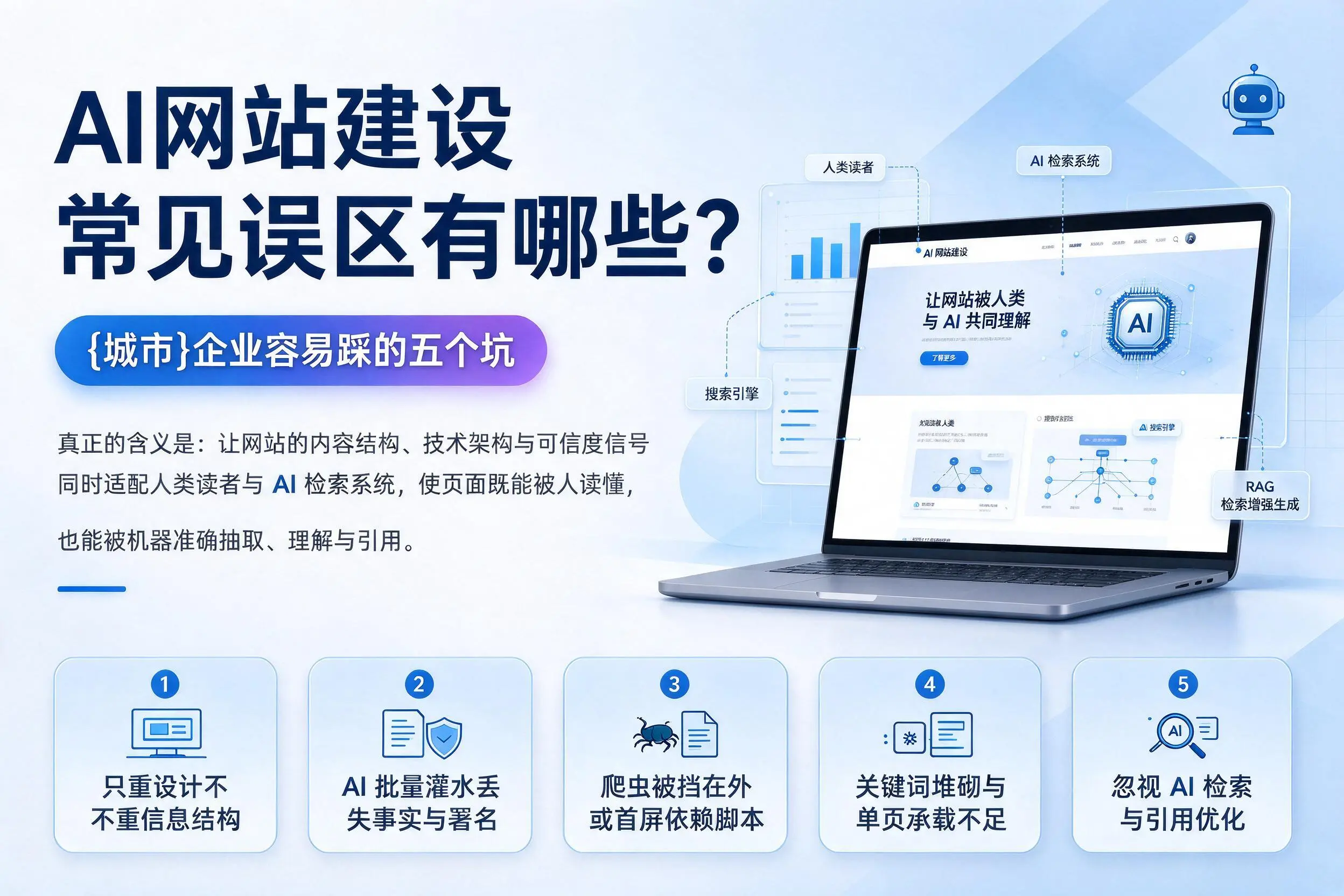 AI网站建设常见误区有哪些?自贡企业容易踩的五个坑