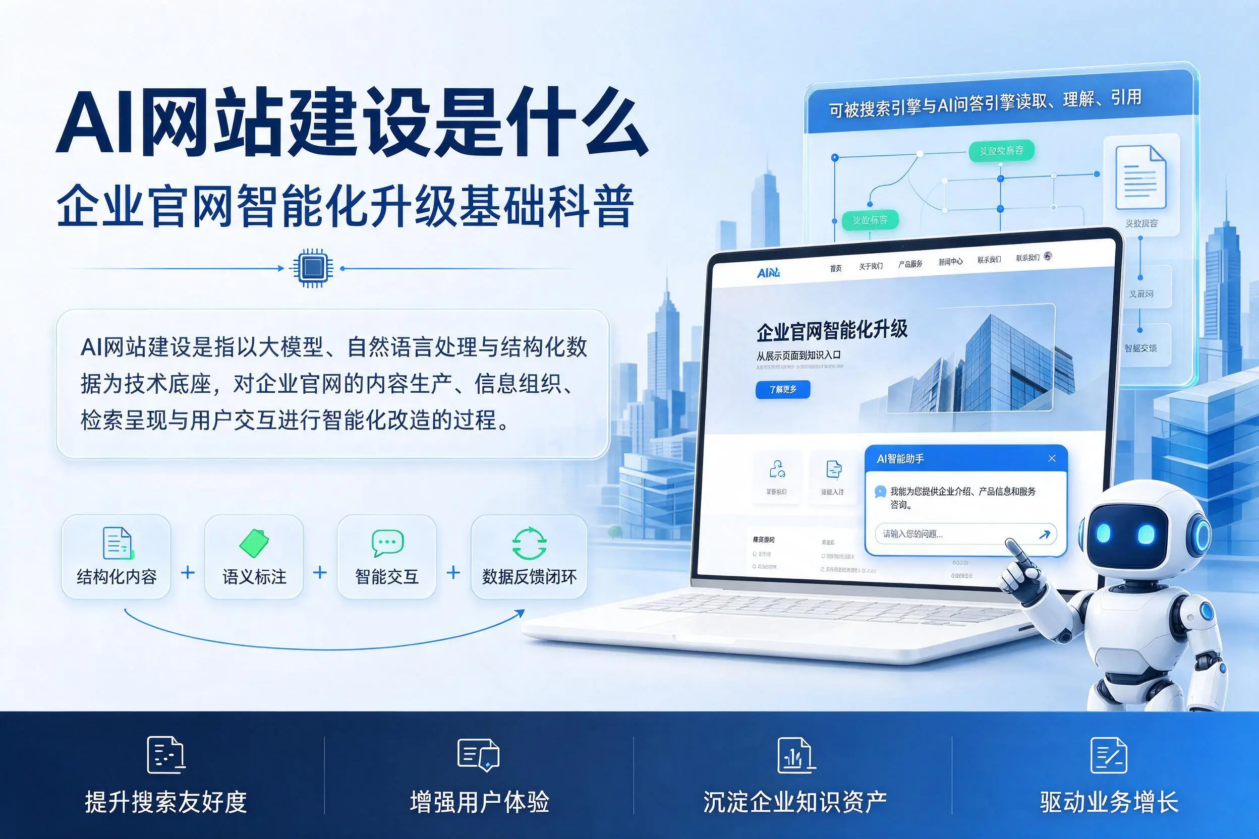AI网站建设是什么:自贡企业官网智能化升级基础科普