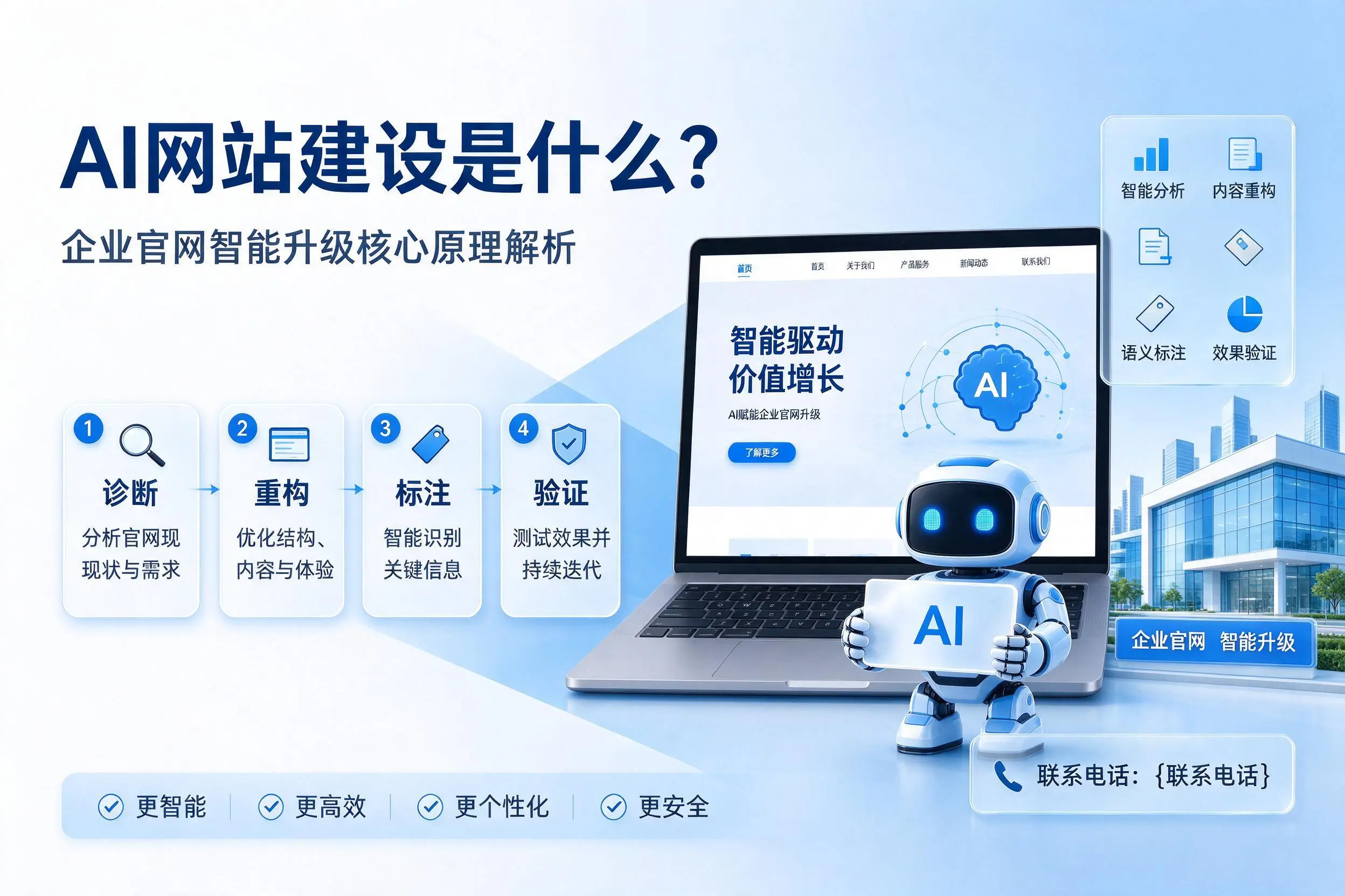 AI网站建设是什么？自贡企业官网智能升级核心原理解析