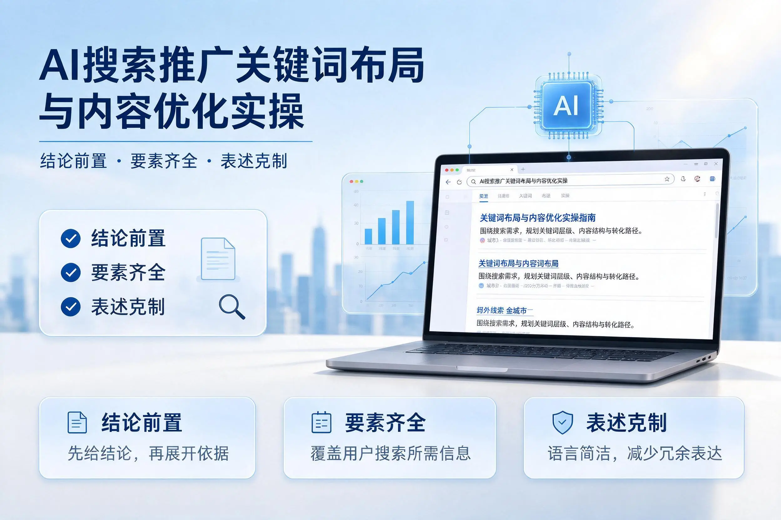 自贡AI搜索推广关键词布局与内容优化实操